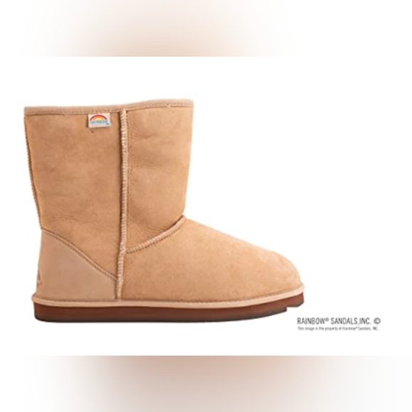 Rainbow Men Beige Leather Boots - Picture 1 of 15